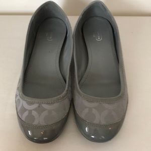 Coach gray ballet flats